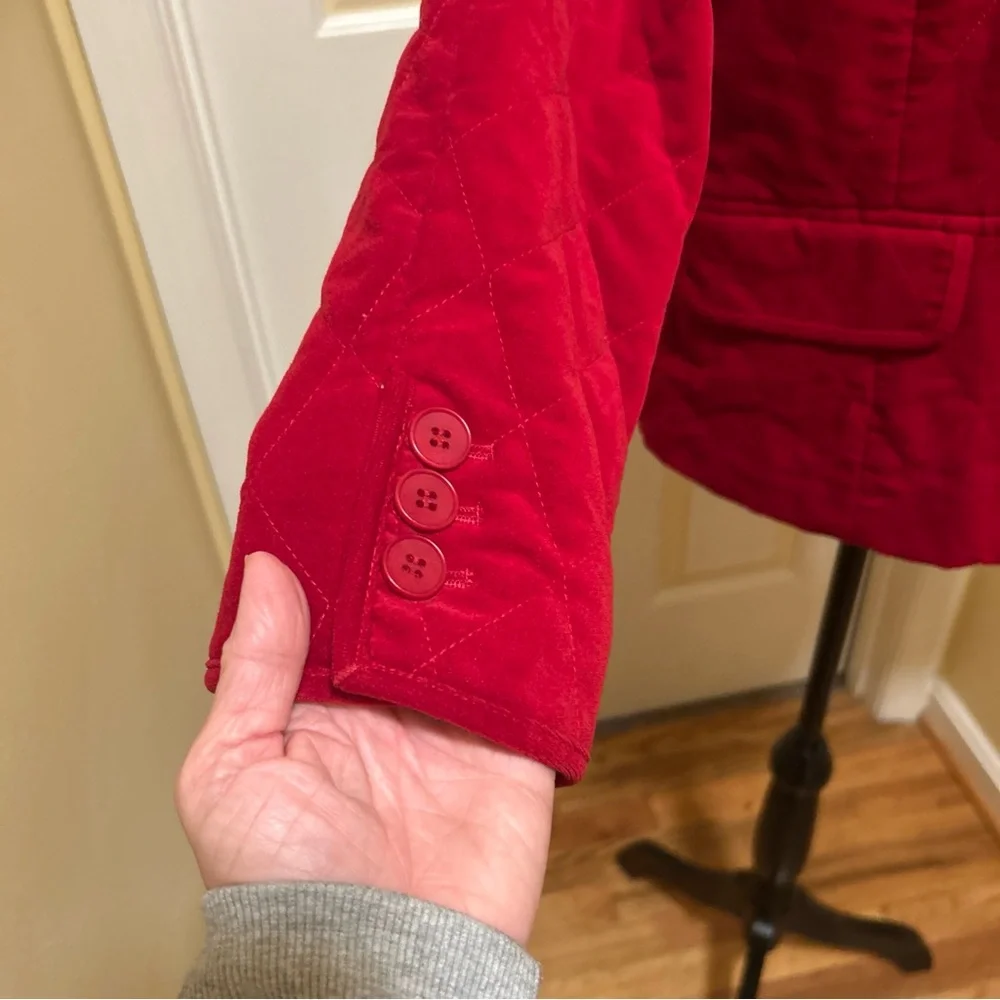 Talbots Red Teddy Jacket - Picture 3 of 8